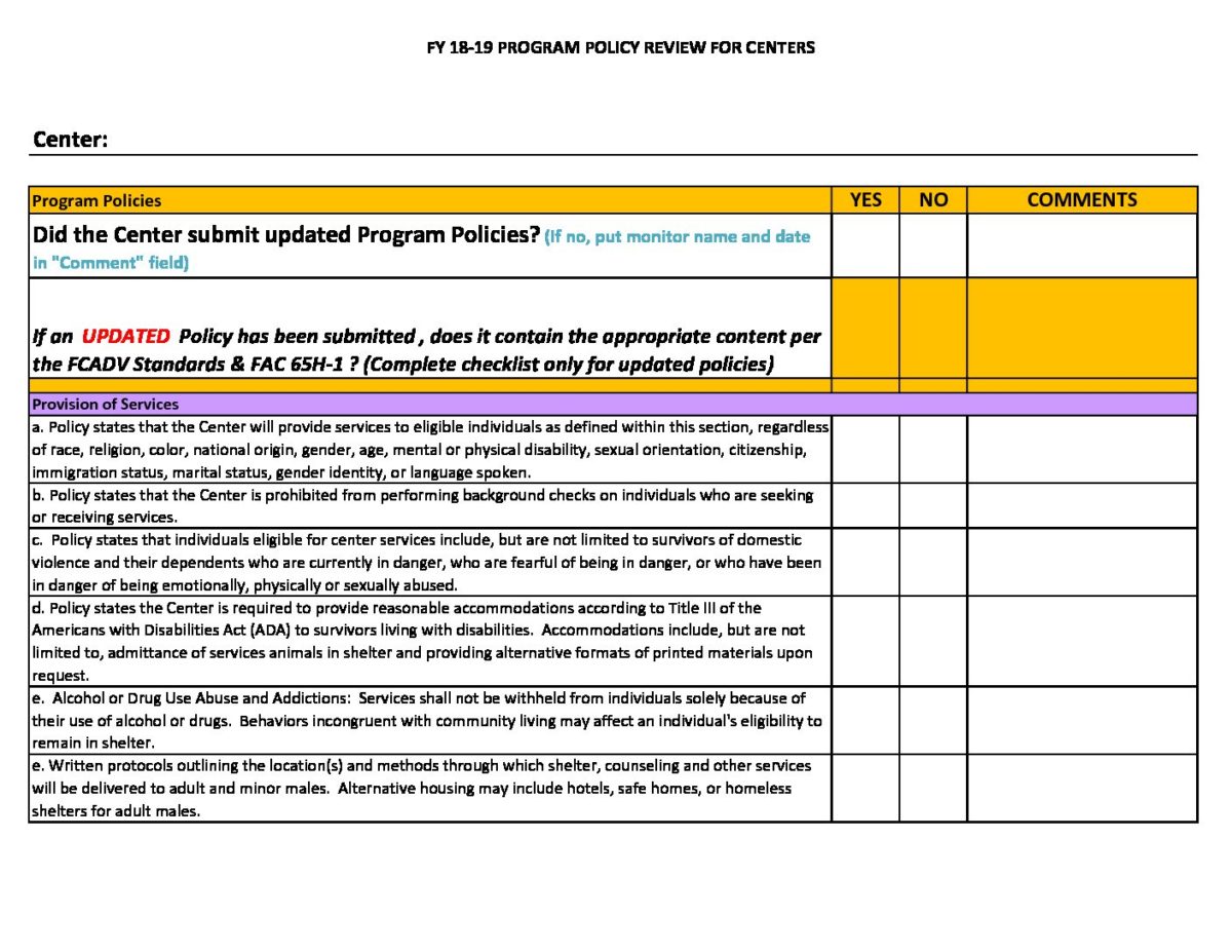 Ratings Policy