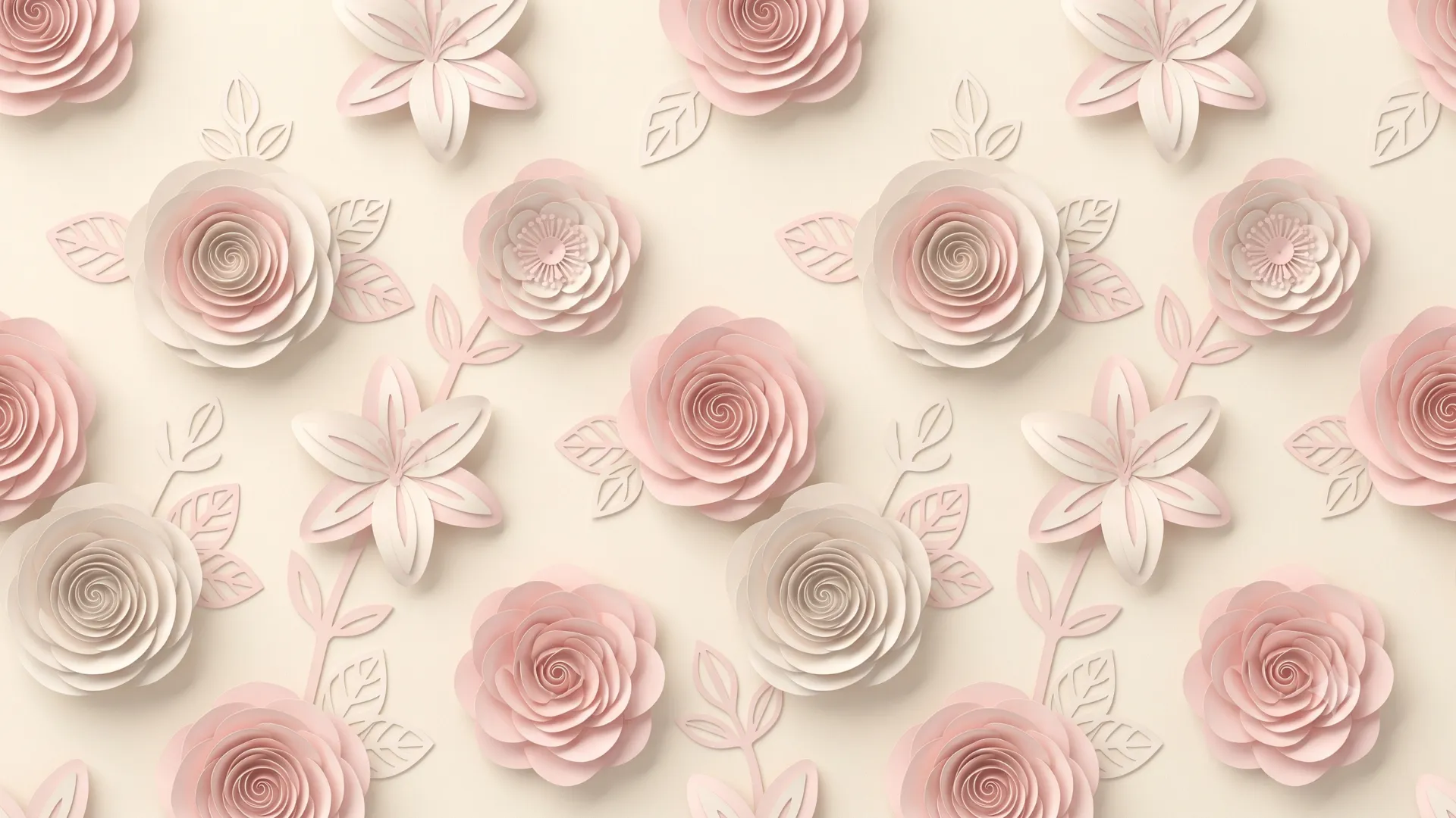Soothing pink and cream paper-cut flowers create a gentle background for Abuse Counseling & Therapy.