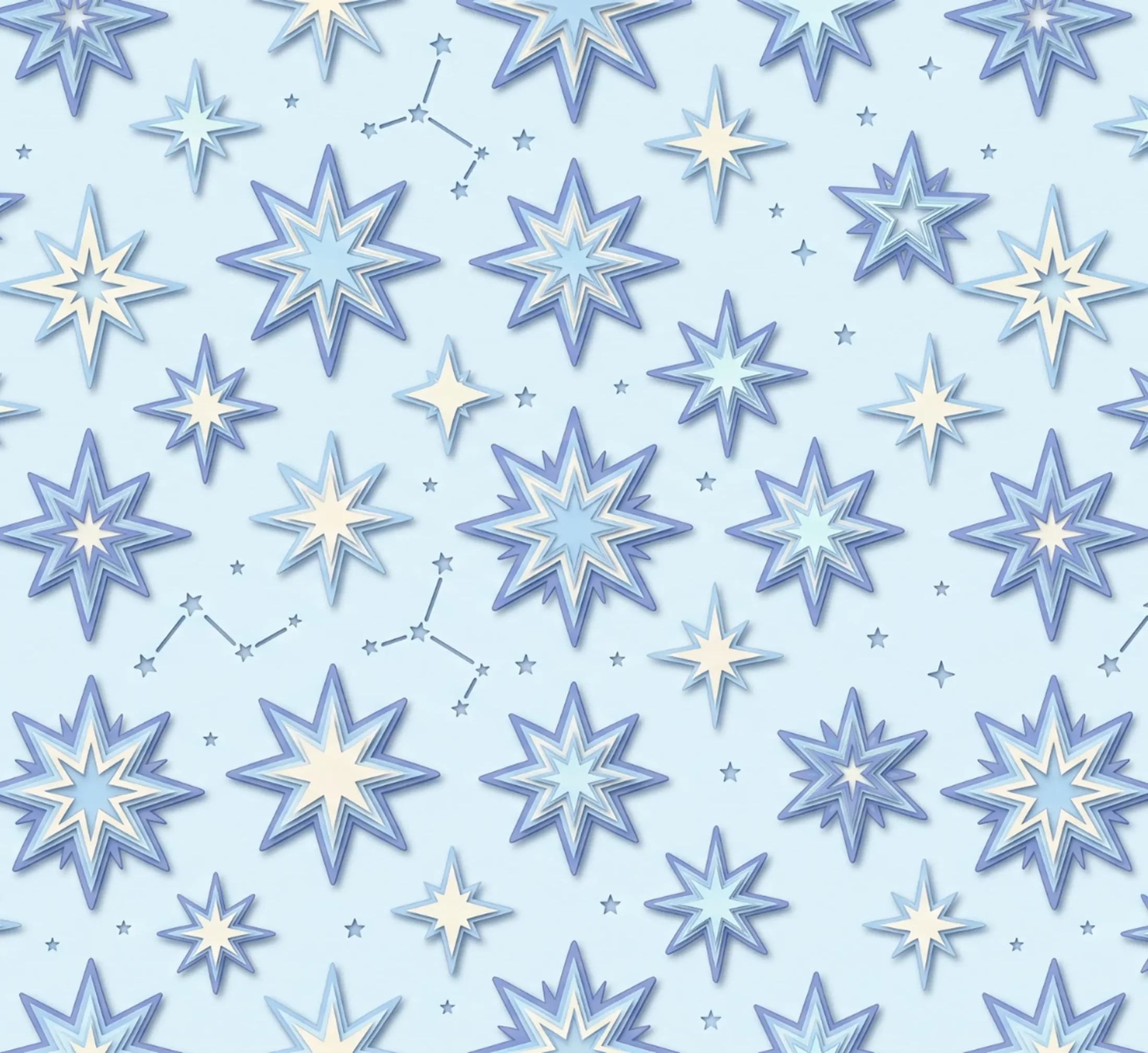 A soothing blue star and constellation pattern for Abuse Counseling & Therapy.