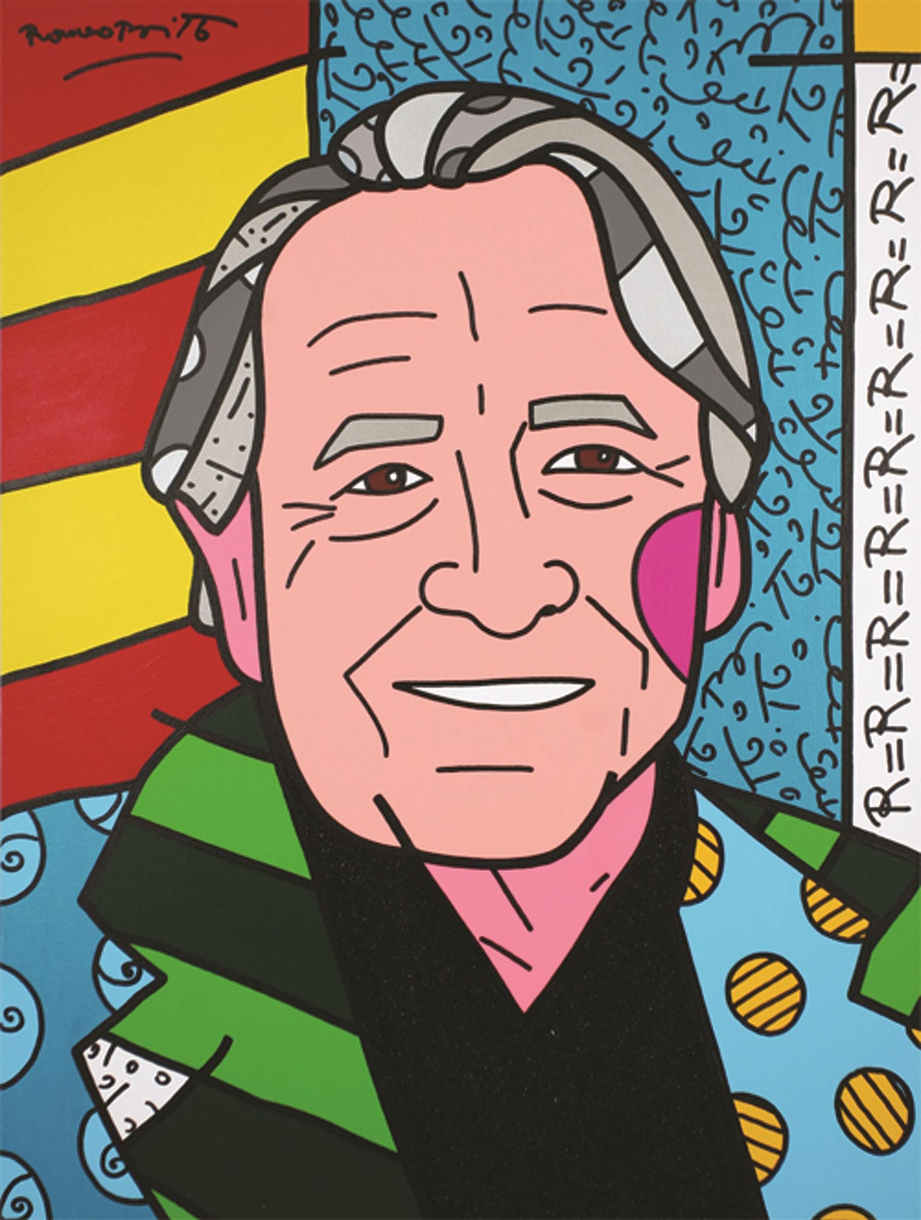 ROMERO BRITTO WE LOVE RAUSCHENBERG