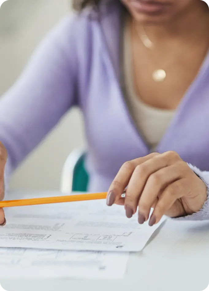 A client fills out intake paperwork during a session at Abuse Counseling & Therapy.